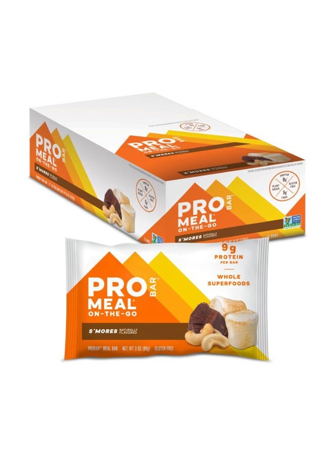 PROBAR بار الوجبة، سمور، غير معدّل وراثياً، خالي من الغلوتين، صحي، مكونات غذائية نباتية كاملة، طاقة طبيعية، 3 أونصة (عبوة من 12) - Image 1