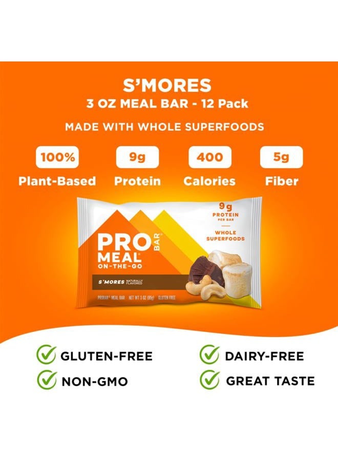 PROBAR بار الوجبة، سمور، غير معدّل وراثياً، خالي من الغلوتين، صحي، مكونات غذائية نباتية كاملة، طاقة طبيعية، 3 أونصة (عبوة من 12) - Image 4