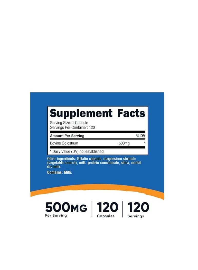 كولوستروم 500 مجم 120 كبسولة - Image 4