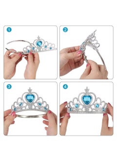 Excefore Fairy Wings for Girls, 3 Piece Children Dress-up Costume Butterfly Wings Kids Crown Magic Wand Set, Suitable for Adult  , Birthday Party Costume Fairy Wings  - Image 5