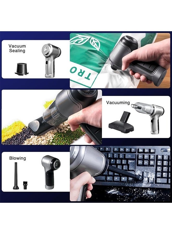 Bukela Car Vacuum Cleaner, Upgraded Mini 3 in 1 Vacuum Cleaner for Car, 12000PA High-Power brushless Motor Handheld Vacuum, handheld vacuum cleaner - Image 5