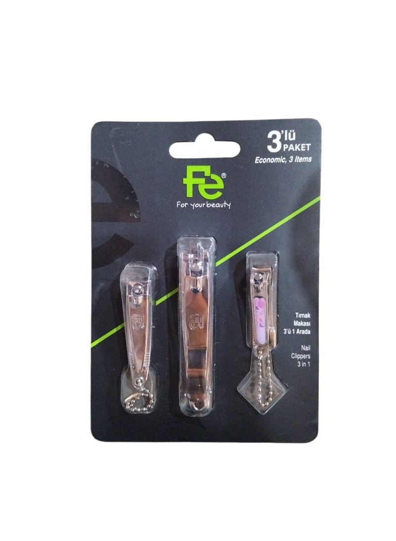 في مقص أظافر 3 احجام مختلفه لجميع الاعمار  (متعدد الالوان) - Image 4