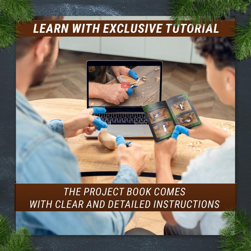 BeaverCraft مجموعة نحت الخشب من BeaverCraft - طائر الراحة - مجموعات DIY للبالغين وهوايات - مجموعة سكاكين النحت للمبتدئين والأطفال - مجموعات الحرف اليدوية للبالغين - مجموعة سكاكين نحت الخشب - Image 4
