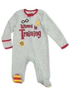 Harry Potter Newborn Baby Boy Or Girl Zip Up Sleep Nplay Coverall Bib Blanket And Burp Cloth 4 Piece Outfit Set 69 Months  - Image 3
