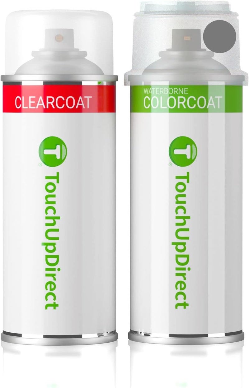 TouchUpDirect UJ Sterling Grey Metallic Compatible with Ford Exact Match Touch Up Paint Aerosol - Essential Kit - Image 1