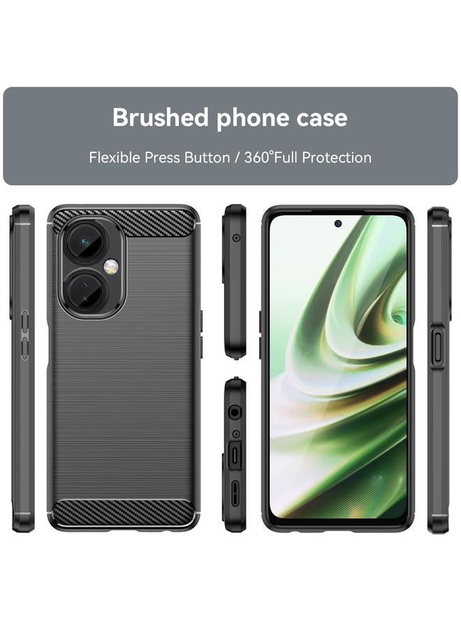 erorex Case For OPPO K11X Brushed Texture Carbon Fiber TPU Phone Case - Image 2