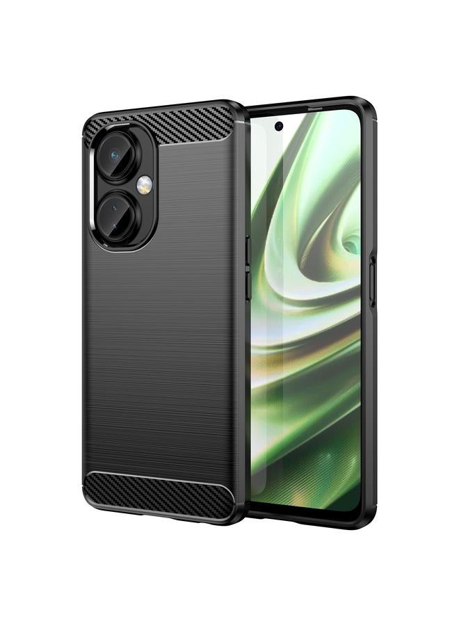 erorex Case For OPPO K11X Brushed Texture Carbon Fiber TPU Phone Case - Image 1