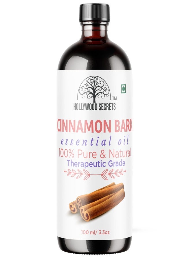 Hollywood Secrets Pure Cinnamon Bark Essential Oil Therapeutic Grade 100ml - Image 1