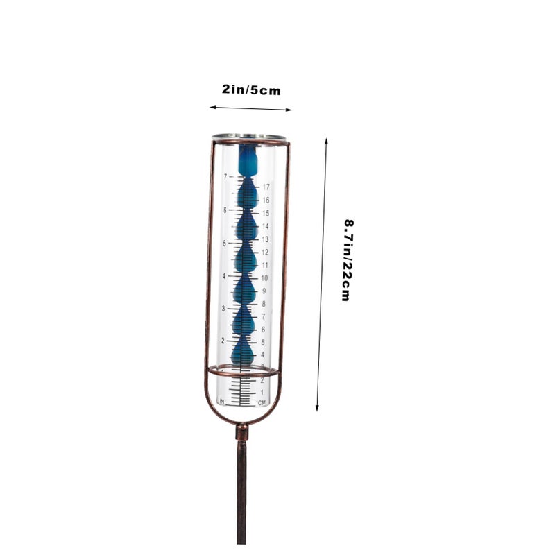 Outdoor Garden Rain Gauge with Floating Indicator Clear Plastic Easy Clean - Image 3
