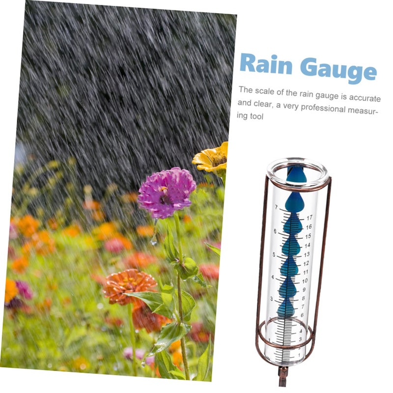 Outdoor Garden Rain Gauge with Floating Indicator Clear Plastic Easy Clean - Image 4
