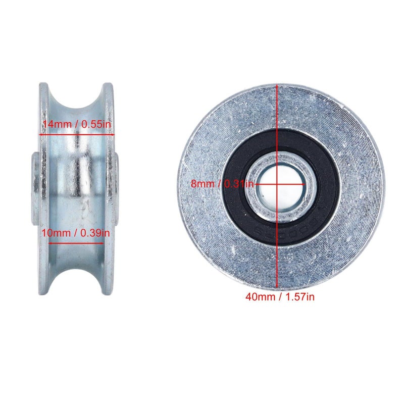Heavy Duty Alloy Steel Pulley Wheel 40mm Outer Diameter High Strength Lifting - Image 3