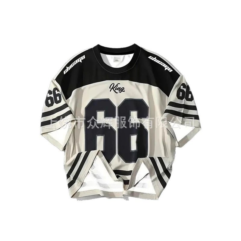 American Sports Style Short-Sleeved T-Shirt Men'S And Women'S 2025 Loose Casual Fashion Half-Sleeved Couple'S Top - Image 5