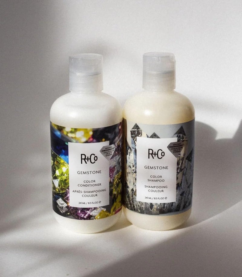 R+Co Gemstone Color Shampoo & Conditioner Set + Deluxe Sample (0.5oz) | Protects Color, Repairs & Nourishes | Vegan + Cruelty-Free | 8.5oz (Pack of 2) - Image 4