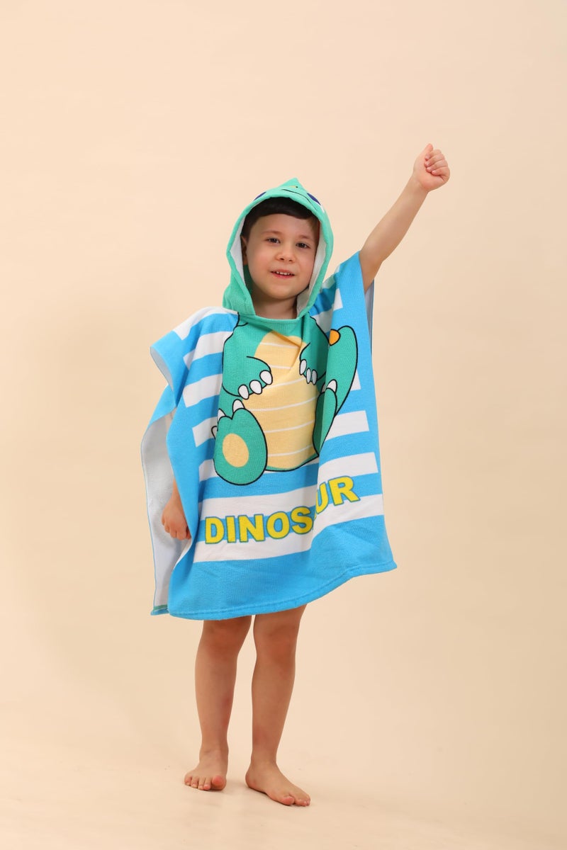 TEHALK Kids Hooded Beach Towels, Soft & Absorbent, Quick Dry, Machine Washable, Astronaut1 Pattern, 24" x 24" Rectangular, 1 Count - Image 1