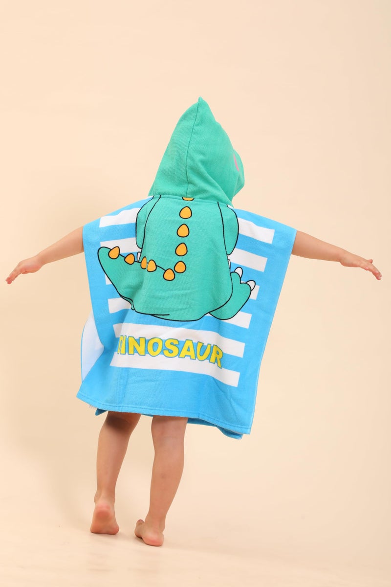 TEHALK Kids Hooded Beach Towels, Soft & Absorbent, Quick Dry, Machine Washable, Astronaut1 Pattern, 24" x 24" Rectangular, 1 Count - Image 3