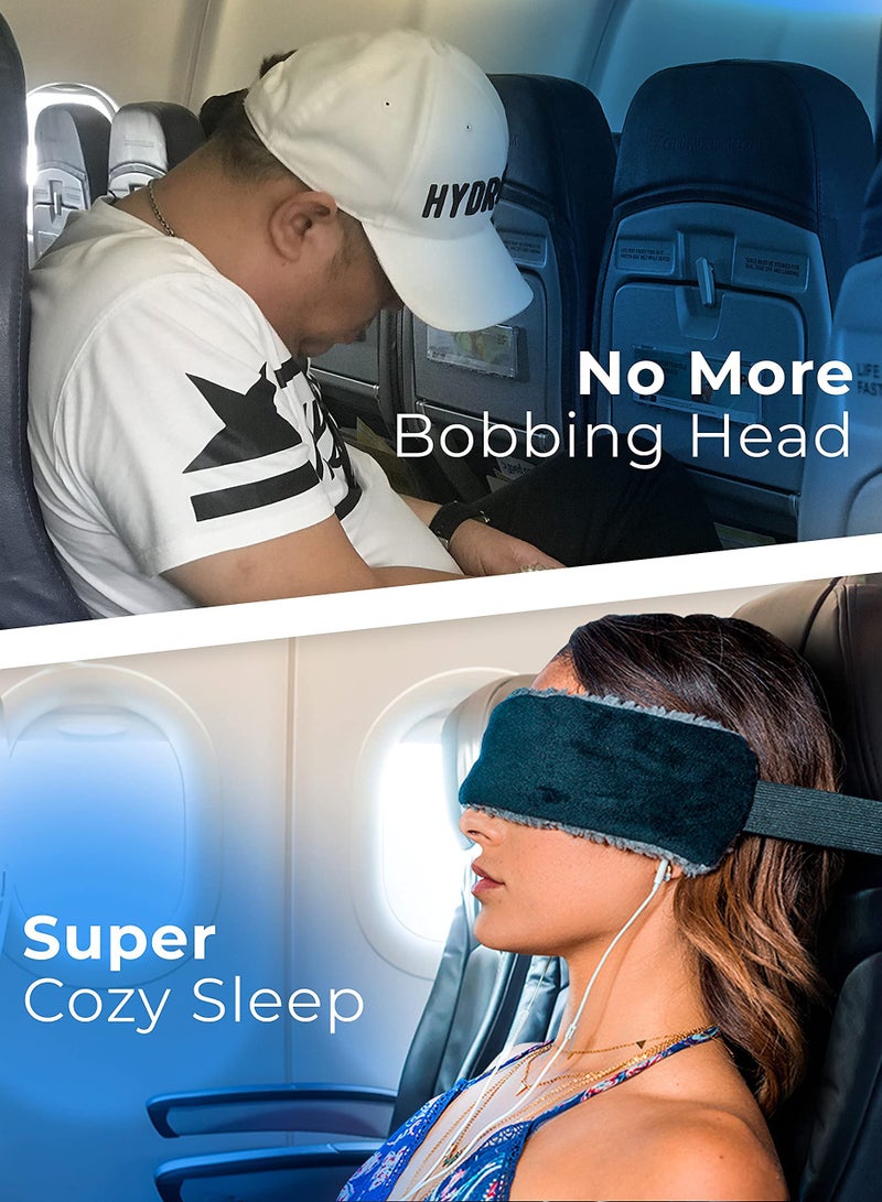 Zikra The SeatSleeper, Ultimate Travel Pillow Alternative for Comfortable Head Support on Airplanes and in Cars, Say Goodbye to Head Bobbing, Compact and Effective Head Straps for Travel Upright - Image 2