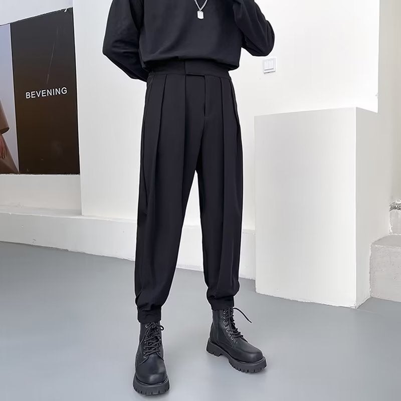 Casual Loose Wide Leg Pants Black