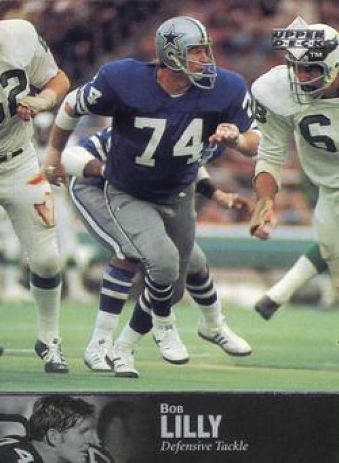 Upper Deck 1997 UD Legends Football #46 Bob Lilly Dallas Cowboys Official Upper Deck NFL Alumni Trading Card - Image 1