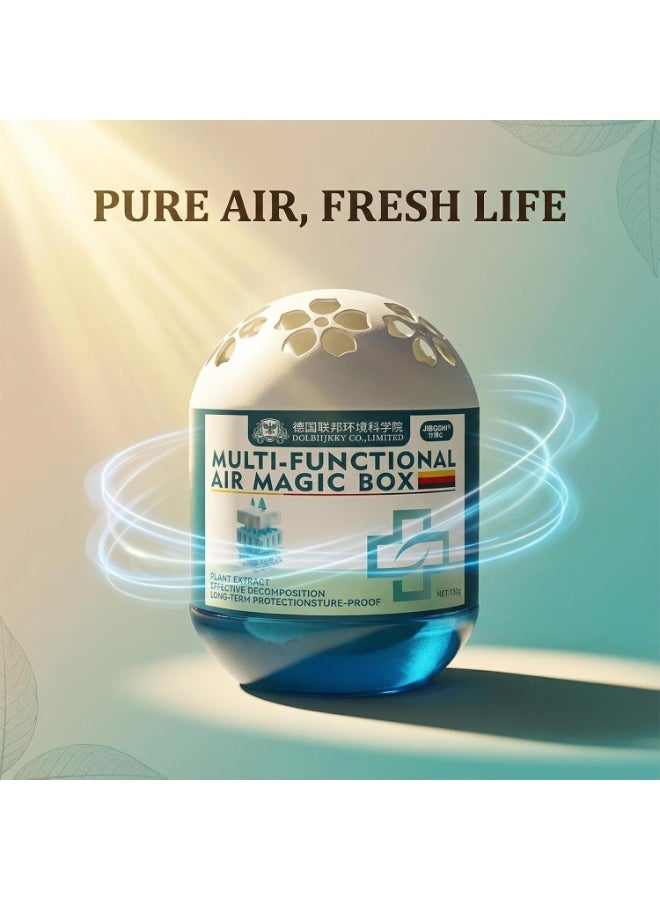 صندوق الهواء السحري متعدد الوظائف، 120 جرام لتنقية الهواء الداخلي وإزالة الغبار، تركيبة مستخلصة من النباتات، معطر متعدد الاستخدامات للمنزل، غرفة النوم، الخزانة، المكتب - Image 2