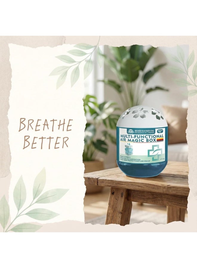 صندوق الهواء السحري متعدد الوظائف، 120 جرام لتنقية الهواء الداخلي وإزالة الغبار، تركيبة مستخلصة من النباتات، معطر متعدد الاستخدامات للمنزل، غرفة النوم، الخزانة، المكتب - Image 3