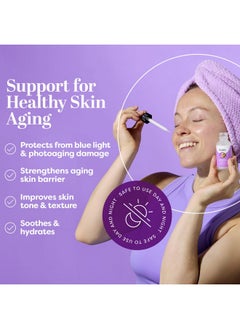 TruSkin TruSkin Longevity Bakuchiol Serum - Rejuvenating Face Serum with Lingonberry Stem Cells & Snow Algae - Skin Care Made to Help Transition from Anti Aging to Healthy Aging - 1 fl oz  - Image 2