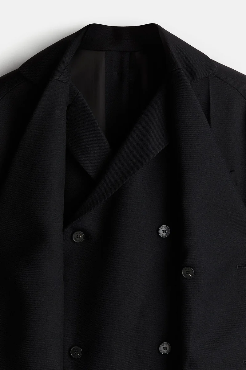 اتش اند ام معطف صوف من طبقتين