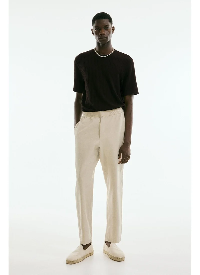 اتش اند ام Regular Fit Rib-knit T-shirt