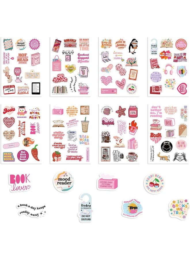 50 PCS Pink Bookish Stickers, Book Stickers for Kids, Teens, Laptop, Computer, Cell Phone, Water Bottle, Stanley Cup - Image 2