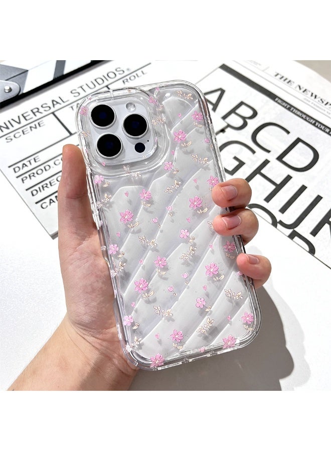 NIBEMINENT Fresh Flowers Protective TPU Case Cover For iPhone 15 Plus Clear - Image 2
