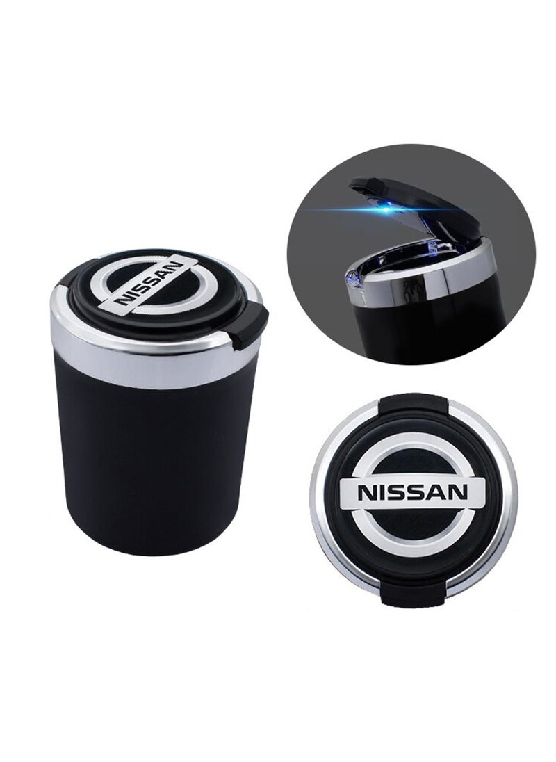 Nissan Car Ashtray With LED Lights With Lid Odor-Free Leak-Proof Easy to Clean  Compact Design for Car Interior  - Image 2