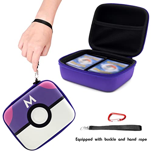 PATPAT® Poke-mon Binder, Poke-Mon Cards Holder for 200 Trading Cards Cartoon Prints Zipper Bag Trading Cards Binder Trading Cards Album Organizer Bag Game Cards Case Xmas Gifts for Kids Boys Girls Mew - Image 5