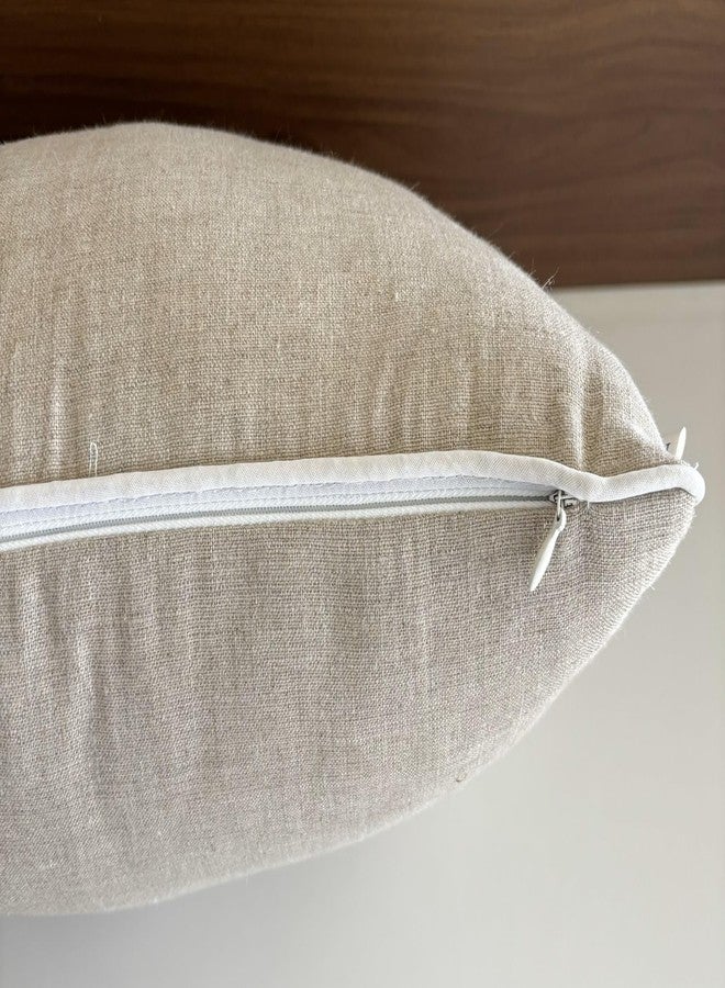 YugTex Love Sentiment Embroidered Lumbar Accent Throw Pillow Cover - Newlyweds, Bedroom Decor, Sofa - 12x18, Natural - Image 5