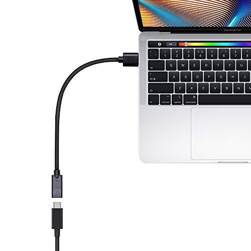 CERRXIAN USB 3.0 Type A Male to USB 3.0 Type C Female Gold Plated Connector Converter Adapter (Black) (15cm) - Image 5