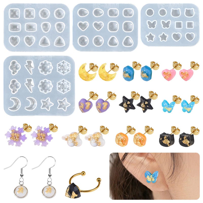 Multipurpose Silicone Earring Making Kit For Jewelry Creativity Home Accessory - Image 3