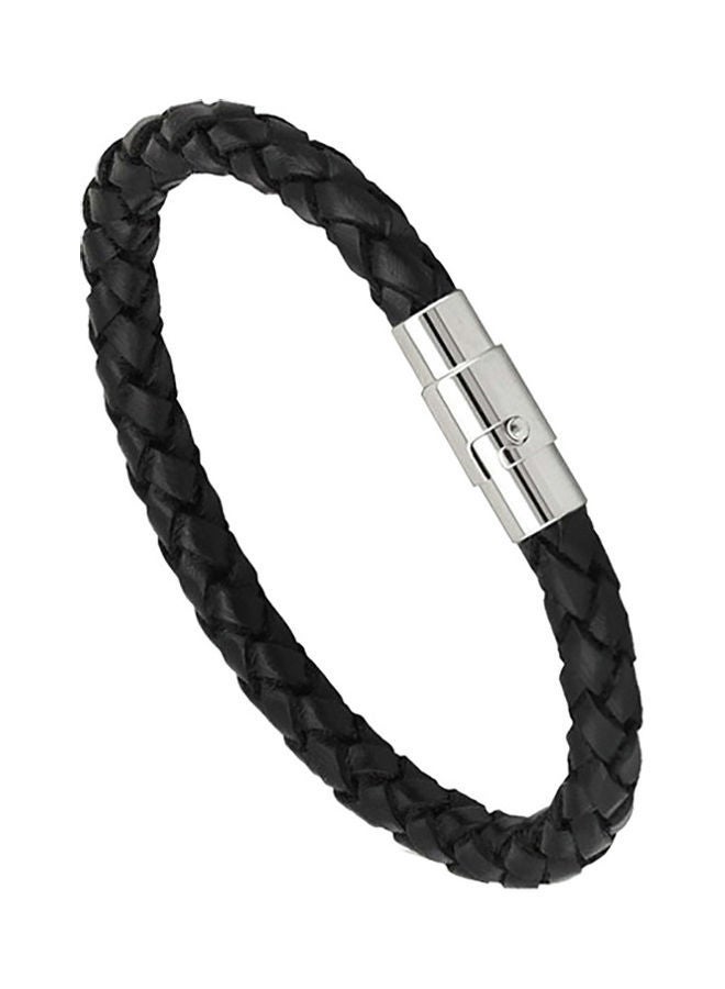 NIBEMINENT Leather Rope Braided Buckle Bracelet - Image 1