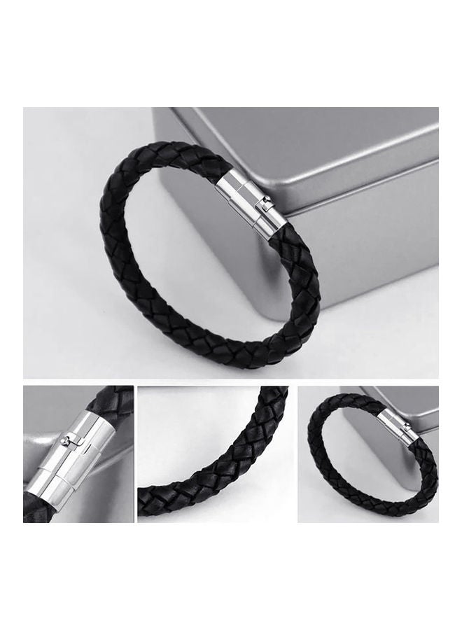NIBEMINENT Leather Rope Braided Buckle Bracelet - Image 4