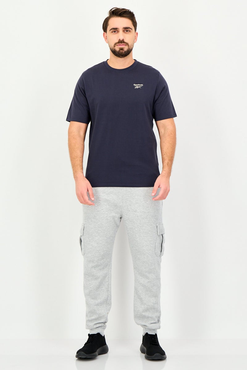 Reebok Men Sportswear Fit Short Sleeve Outdoor T-Shirt, Slate Navy - Image 2