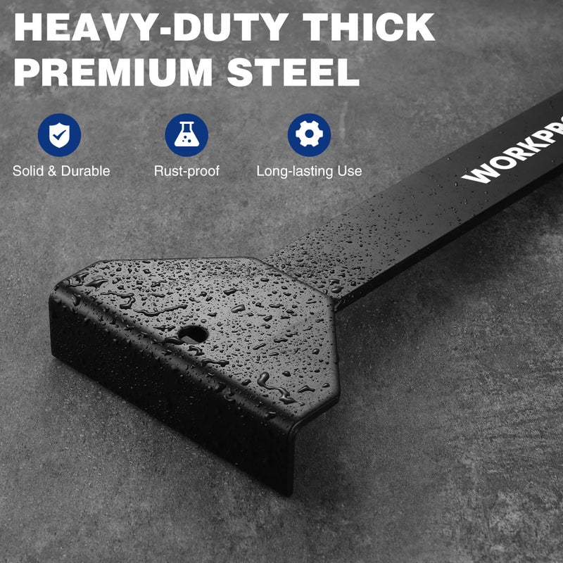 WORKPRO 17ï¼‚ Heavy Duty Pull and Pry Bar, Professional Pull Bar Flooring Tool for Wood Floor, Vinyl Plank, LVP, LVT and Floating Floor Installation - Image 5