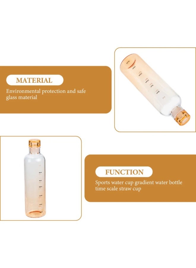 Happy Home 500ml Acrylic Water Bottle Portable Direct Drinking Water Bottle with Time Marker, BPA Free, Sports Water Bottle for Adults and Kids, Outdoor Mountaineering, Camping, Running, Gym, Hiking, Cycling  - Image 3