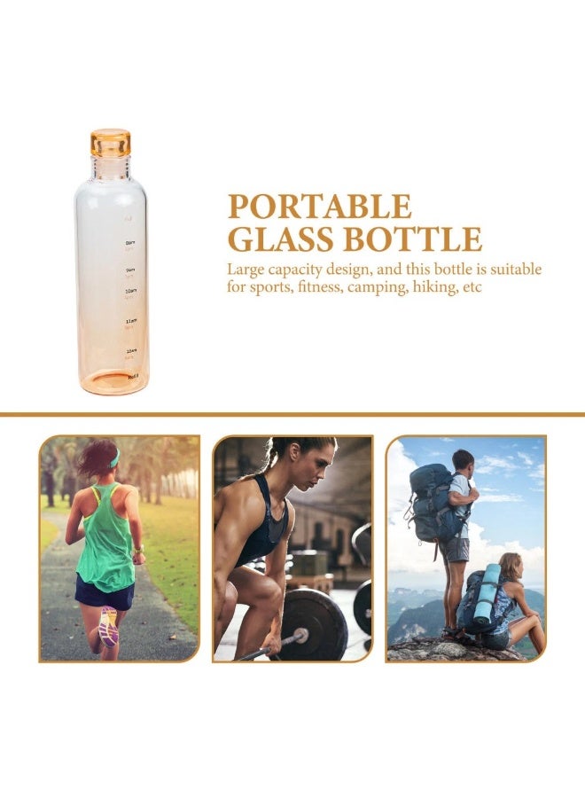 Happy Home 500ml Acrylic Water Bottle Portable Direct Drinking Water Bottle with Time Marker, BPA Free, Sports Water Bottle for Adults and Kids, Outdoor Mountaineering, Camping, Running, Gym, Hiking, Cycling  - Image 4
