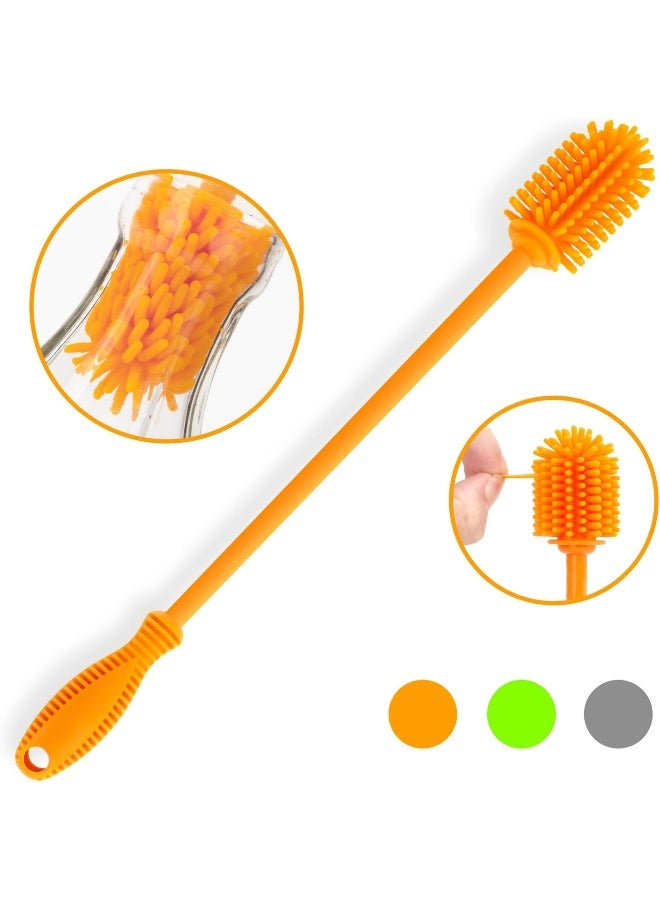 ddLUCK Silicone Bottle Cleaning Brush with Long Handle - Image 2