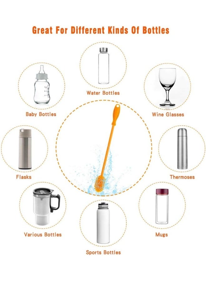 ddLUCK Silicone Bottle Cleaning Brush with Long Handle - Image 5