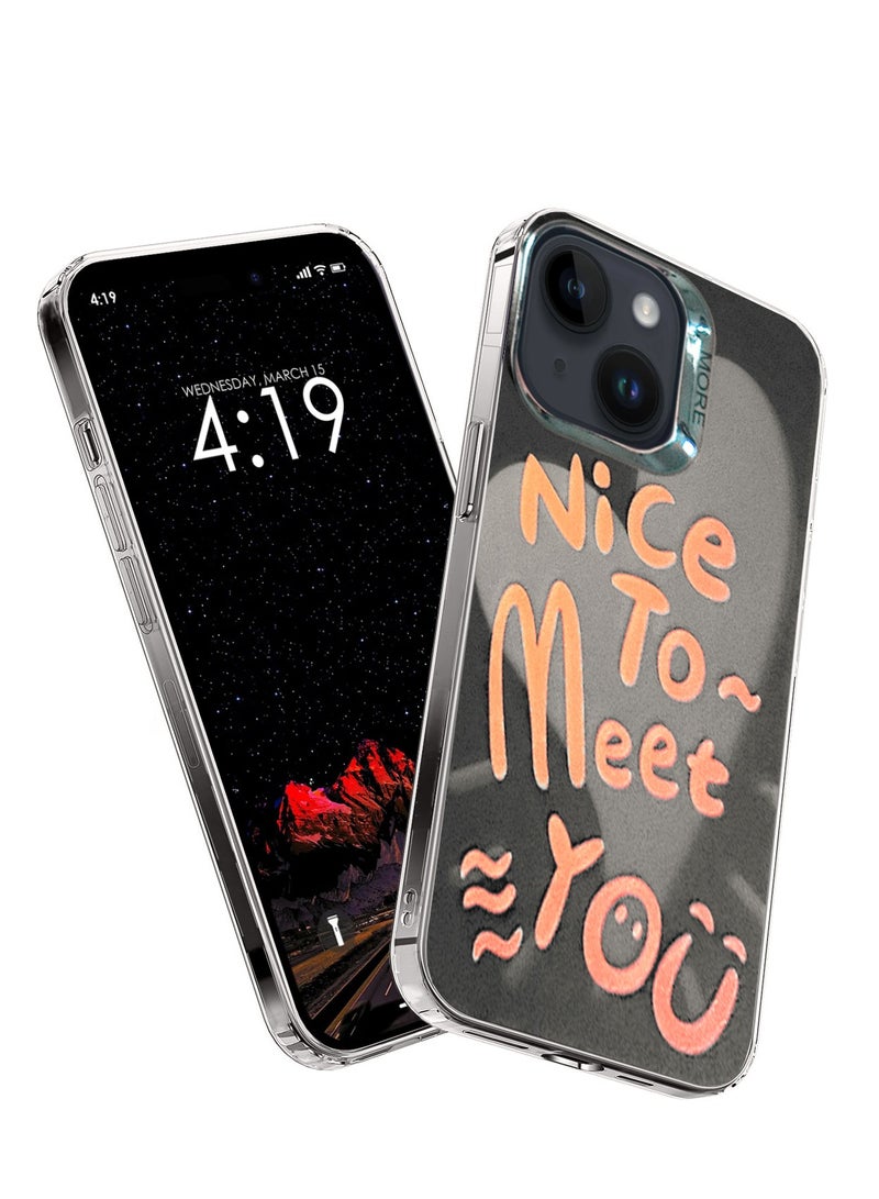 Wtech More Series Colorful Design Protective Case Cover For Apple iPhone 13 2021 Black/Grey - Image 1