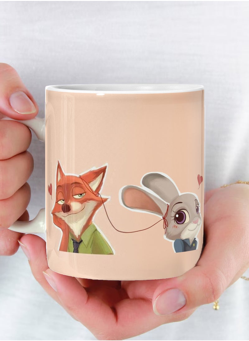Phone Plante - Disney Zootopia Mug Ceramic Mug for Tea and Coffee Multicolour 11Oz - Image 1