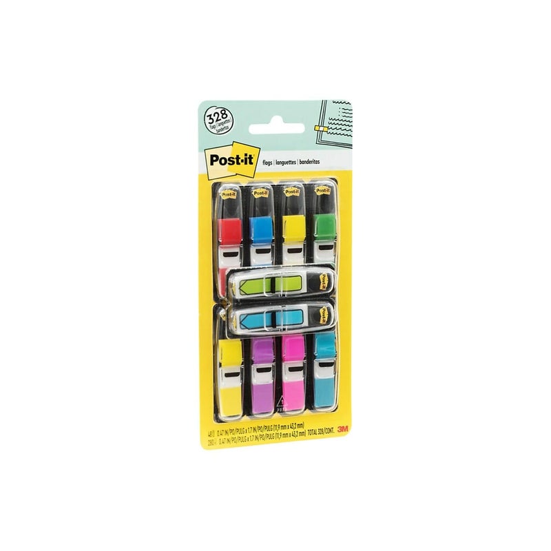 Post-it Flags Value Pack, 35/Dispenser, 8 Dispensers/Pack, .47 in Wide, Assorted Colors, Includes 48 Free Arrow Flags (683-VAD1) - Image 4