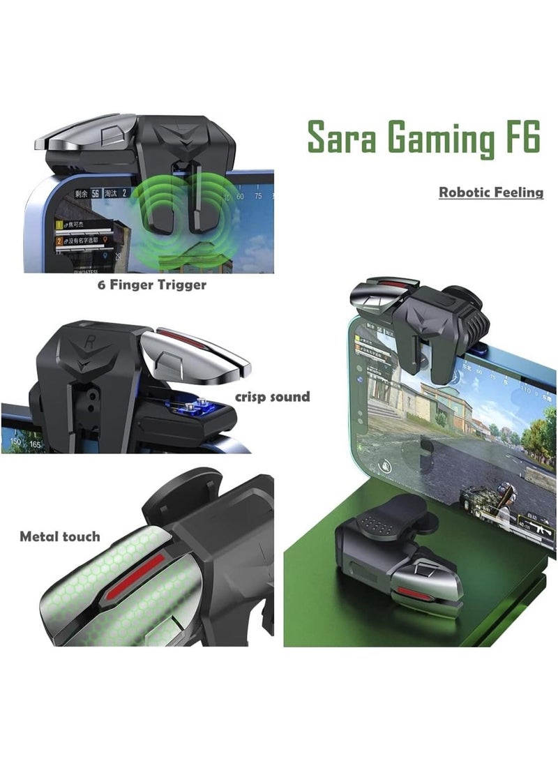 Sarafox F6 Cell Phone Triggers with 4 Buttons L1R1 L2 R2 + Gamer Thimbles - Image 4