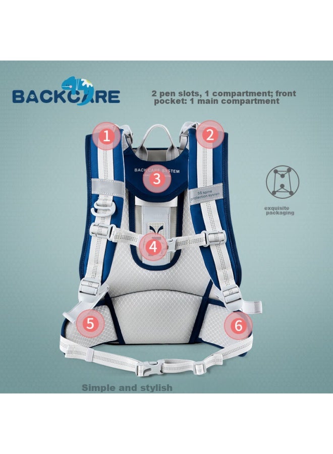 Back Care Backpack For Primary School Students, Spine-protecting, Load-reducing, Stylish, Large-capacity Backpack, Princess Purple/b25-162b - Image 4