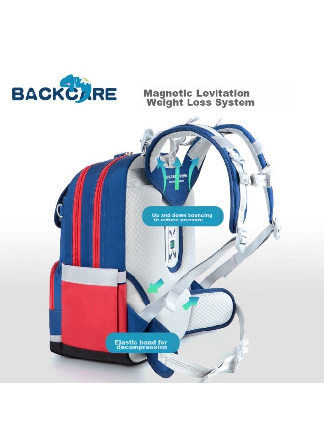 Back Care Backpack For Primary School Students, Spine-protecting, Load-reducing, Stylish, Large-capacity Backpack, Princess Purple/b25-162b - Image 5