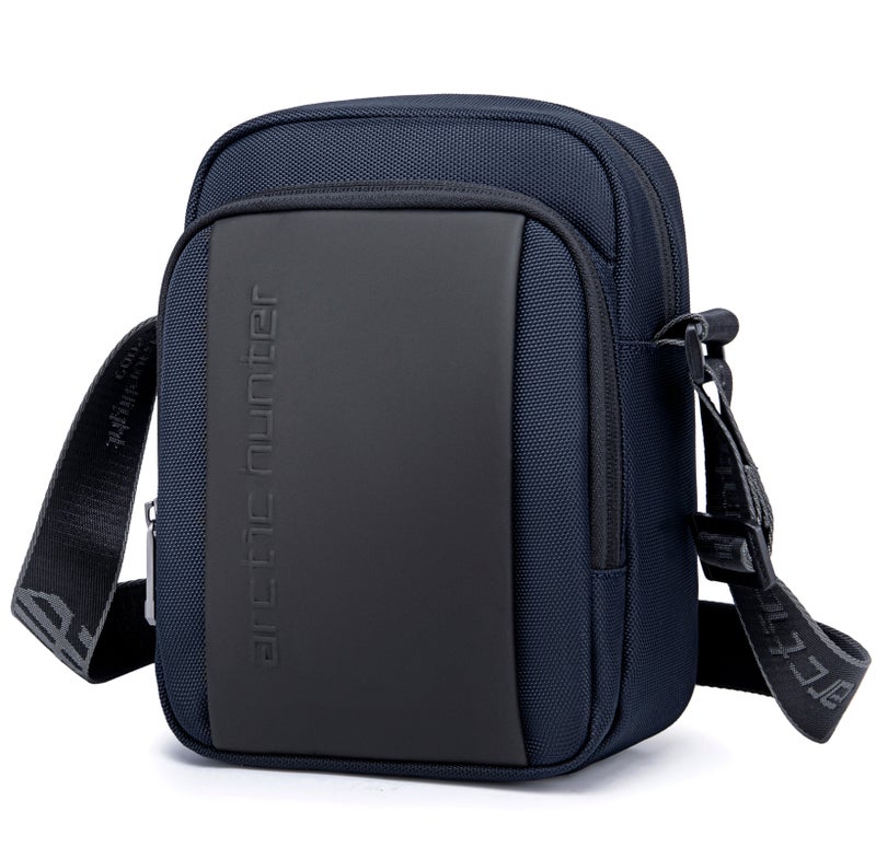 ARCTIC HUNTER Premium Unisex Sling Bag Water Resistant Polyester Cross Body Bag with Anti Theft Design for Travel Business Daily Casual, K00542, Blue - Image 1