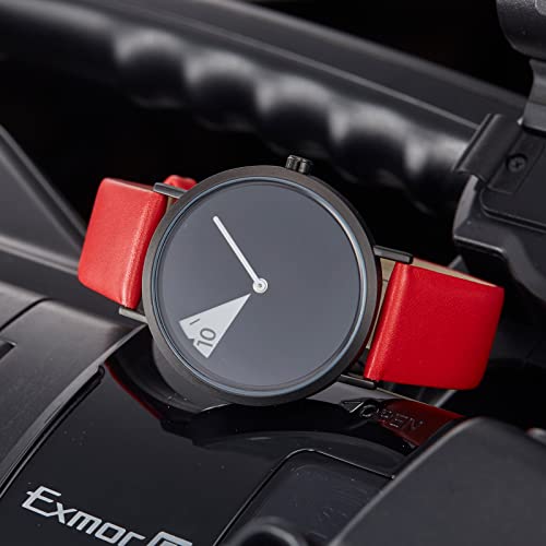SHENGKE Creative Watch Ultra-Thin Strap Casual Fashion Quartz Minimalist Watch Red - Image 5